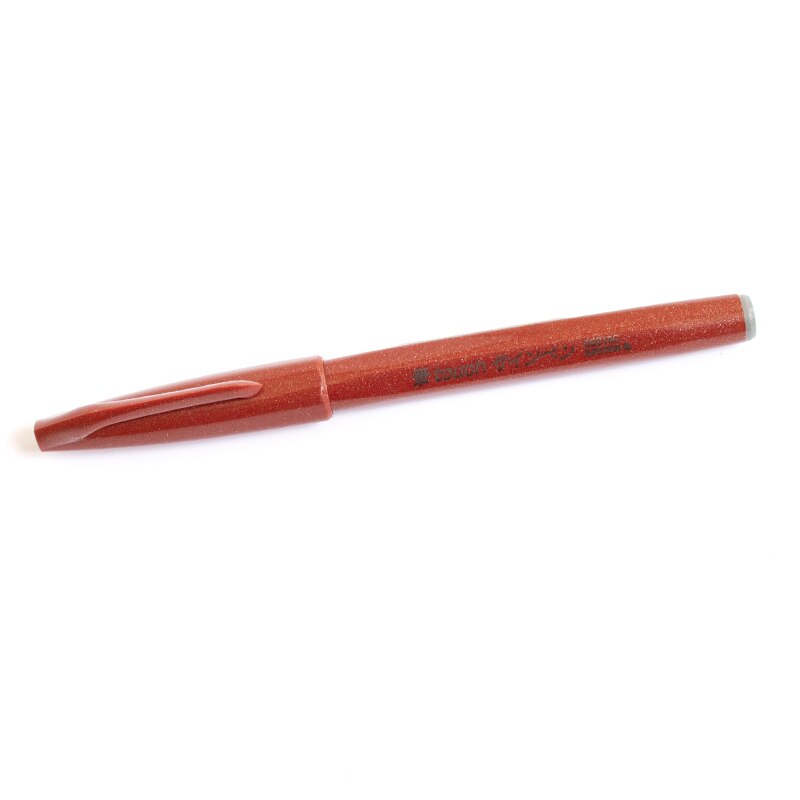 Pentel, Brush Pen, Art & School, Sign, Brush Tip, 50890, Brown